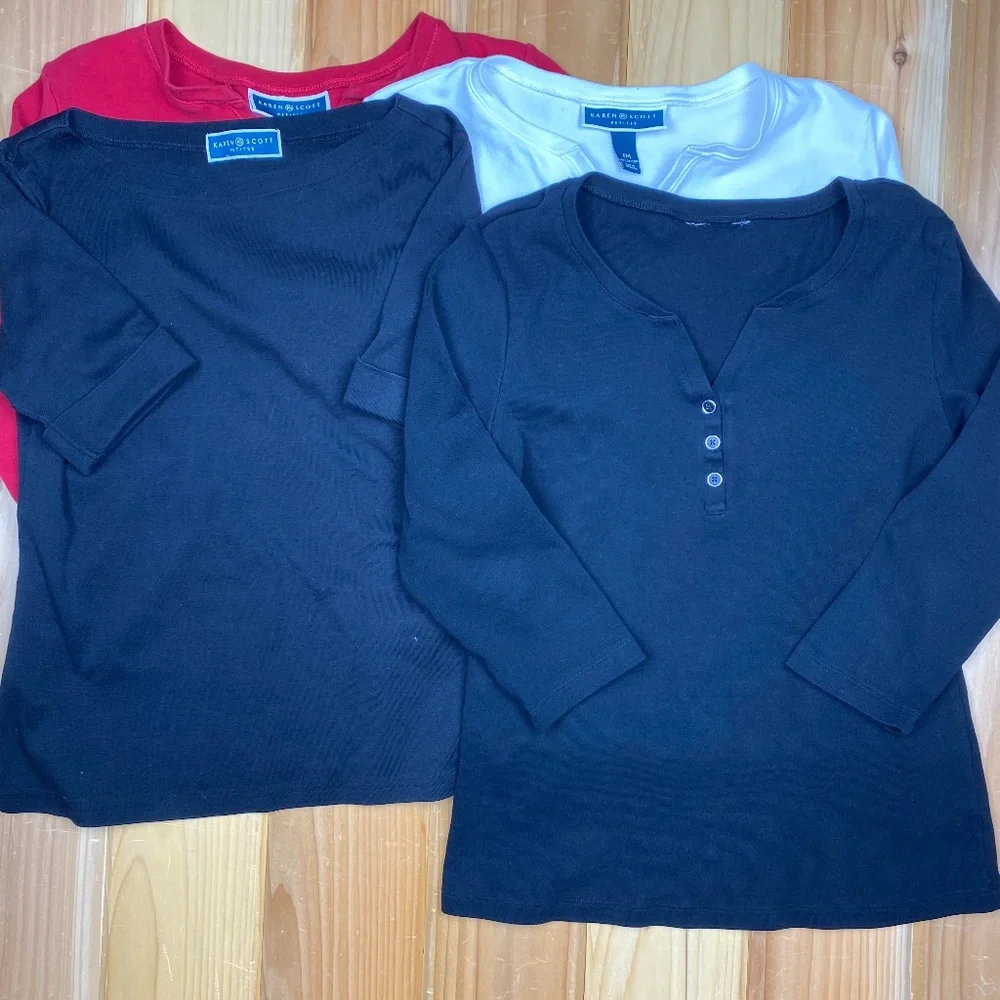 Karen Scott Tee Bundle - Picture 1 of 9